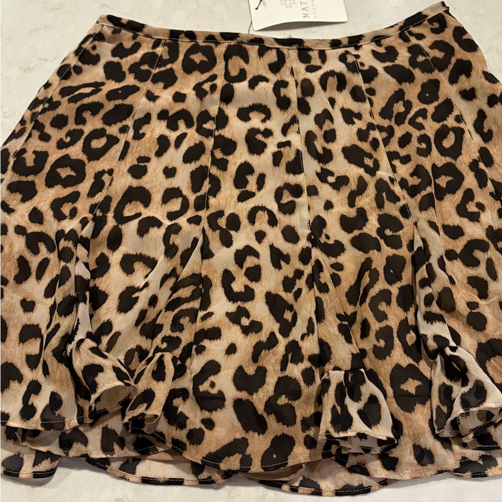 Native Animal Print Ruffle Skirt/Skort